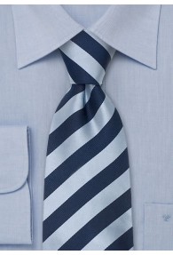 Clip-Krawatte eisblau/nachtblau