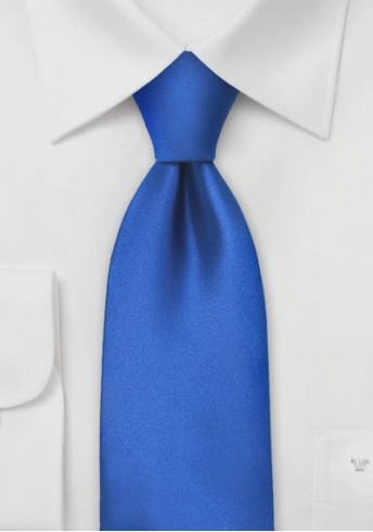 Kinder-Krawatte unifarben königsblau