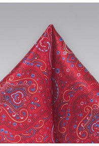 Stylisches Kavaliertuch rot Paisleys