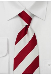 Lighthouse XXL-Krawatte rot/weiß