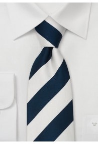 Krawatte Streifen blau weiß