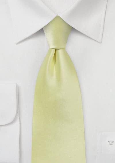 Modische Krawatte blassgelb Poly-Faser
