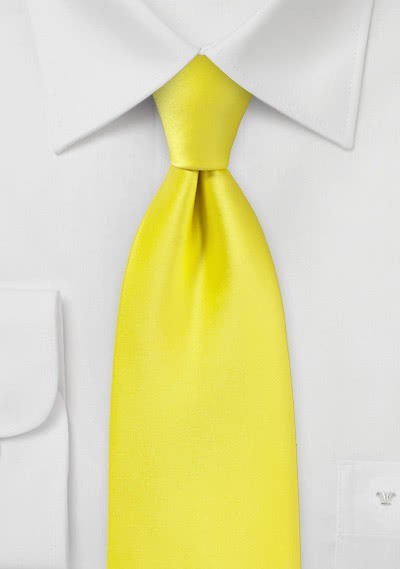 Markante Krawatte gelb Kunstfaser