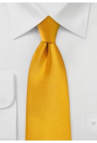 Stylische Krawatte goldgelb Kunstfaser