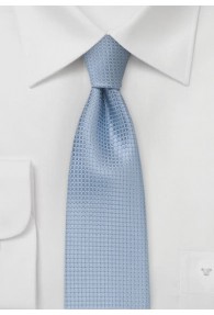 Krawatte schmal hellblaue Kästchen