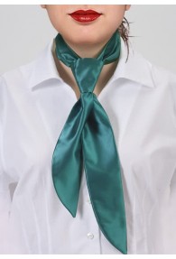 Krawatte für Damen aqua Poly-Faser