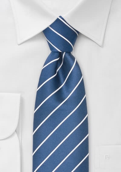 Elegance Krawatte königsblau XXL