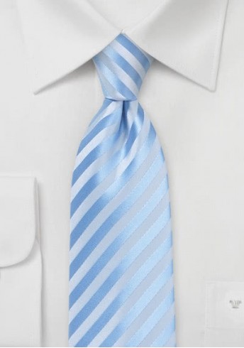 Krawatte Linien hellblau abgestuft