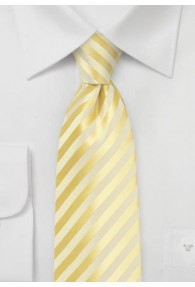 Krawatte Linien hellgelb Ton in Ton