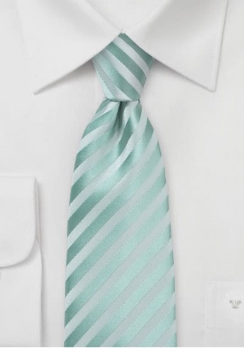 Krawatte Streifen mint Ton in Ton