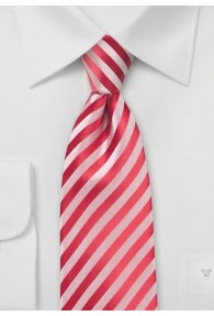 Krawatte Linien rot Ton in Ton
