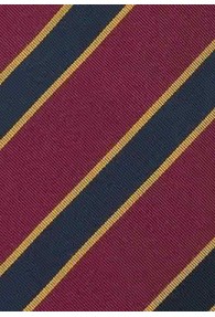 Bristol Clip-Krawatte peacoat-blau, gelb/rot