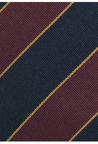 XXL-Krawatte Linien-Dessin dunkelrot navy