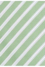 Krawatte Streifen lindgrün weiß