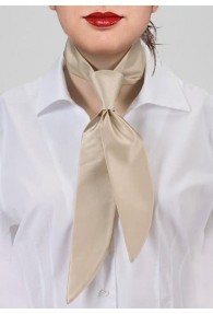 Damen-Halsbinde beige monochrom