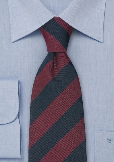 Clip-Krawatte weinrot navyblau