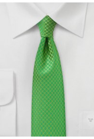 Krawatte schmal strukturiert grün