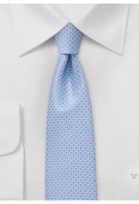 Krawatte schlank Struktur hellblau