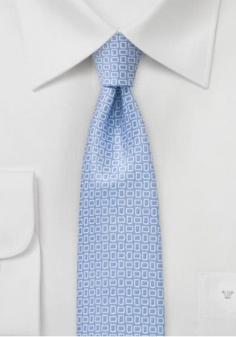 Krawatte schlank Struktur hellblau