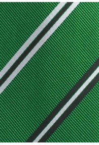 Modische Krawatte Streifendessin grün