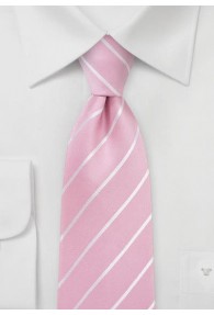 Krawatte blassrosa Streifen