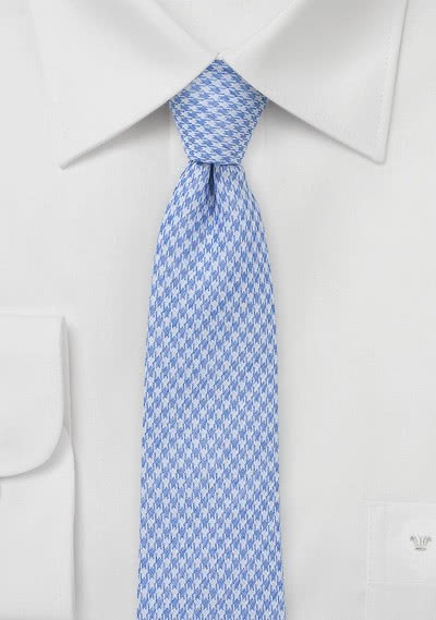 Krawatte strukturiert mit Baumwolle hellblau