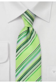 XXL-Krawatte Streifenmuster grün