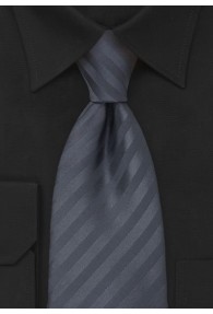 XXL-Krawatte anthrazit strukturiert