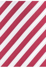 Krawatte Business-Streifen rot weiß