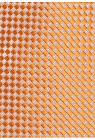 Businesskrawatte geometrische Struktur orange