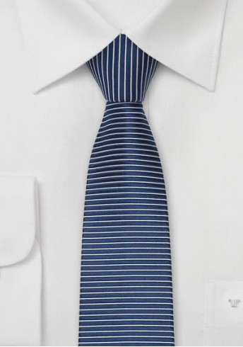 Rimini Krawatte nachtblau/silber