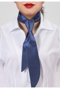 Damen-Halsbinde dunkelblau Kunstfaser