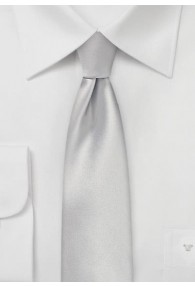 Krawatte schmal geformt monochrom hellgrau