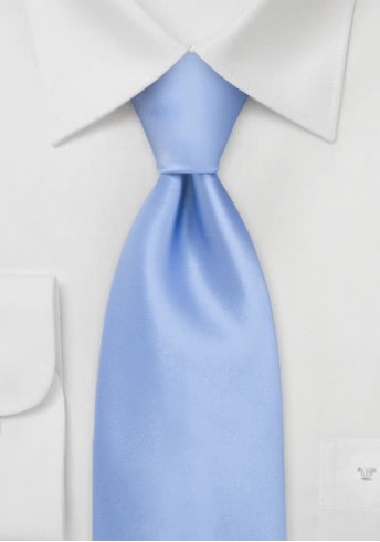 Sicherheits-Krawatte hellblau Poly-Faser
