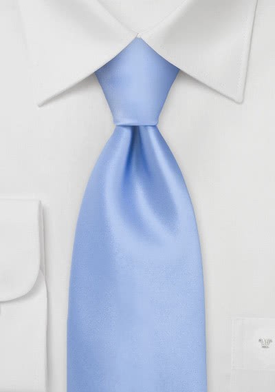 Sicherheits-Krawatte hellblau Poly-Faser