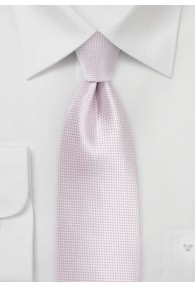 Krawatte einfarbig hellrosa Struktur
