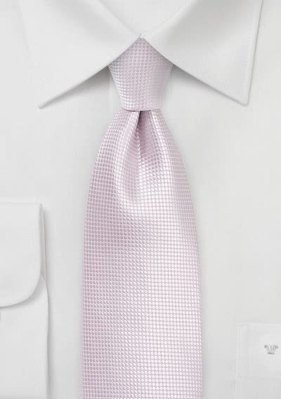 Krawatte einfarbig hellrosa Struktur