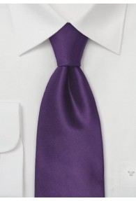 Clip-Krawatte dunkellila
