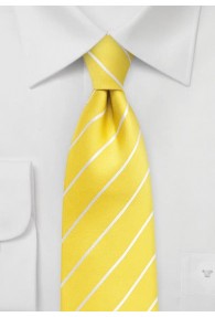 Krawatte Business-Streifen gelb