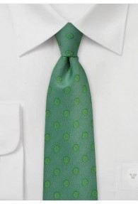 Krawatte grob gepunktet dunkelgrün oliv