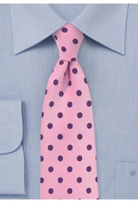 Krawatte grob getupft rosa violett