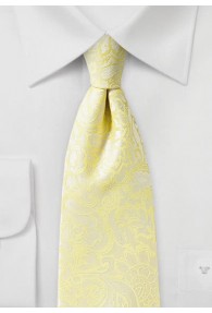 Stylische Krawatte im Paisley-Look pastellgelb