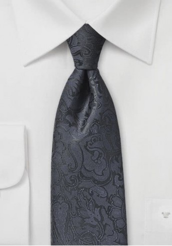 Markante Krawatte im Paisley-Look schwarzblau