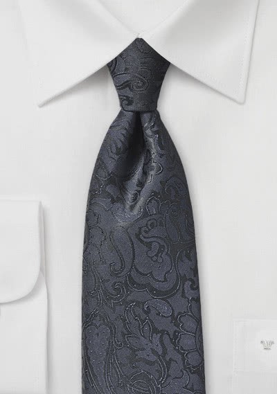 Markante Krawatte im Paisley-Look schwarzblau