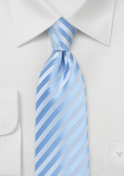 Krawatte Kinder abgestuft streifig leichtblau