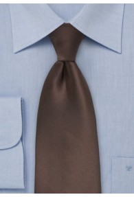 Krawatte Jungens unifarben dunkelbraun