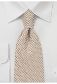Krawatte Kinder Gitter-Pattern hellbraun