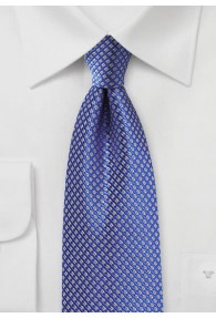 Krawatte Waffelmuster blau