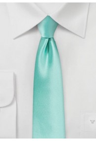 Schmale Krawatte in mint/türkis