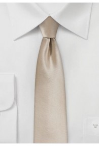 Krawatte schmal geformt Poly-Faser beige
